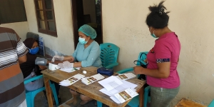 PUSKESMAS TETAP MELAKSANAKAN KEGIATAN POSBINDU DISAAT PANDEMI